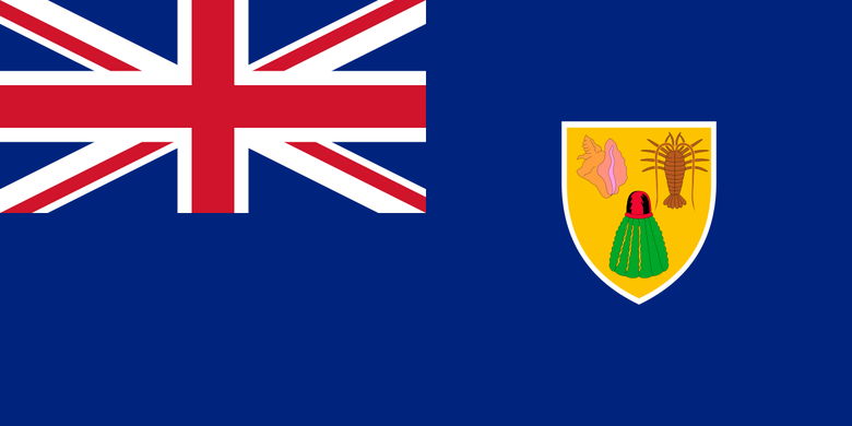 Flag Turks and Caicos Islands
